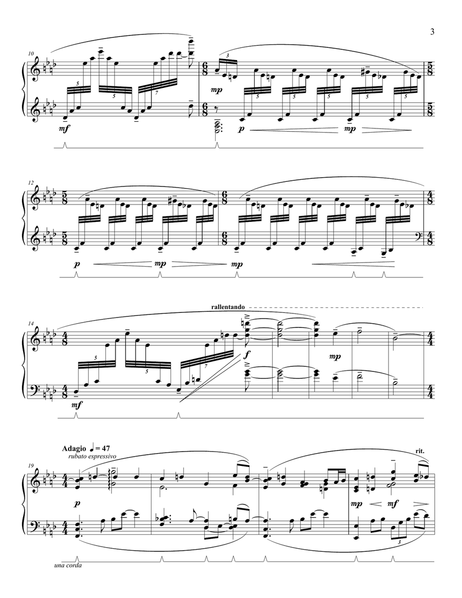 Memory Cycles Piano Solo scores gallery preview page 4