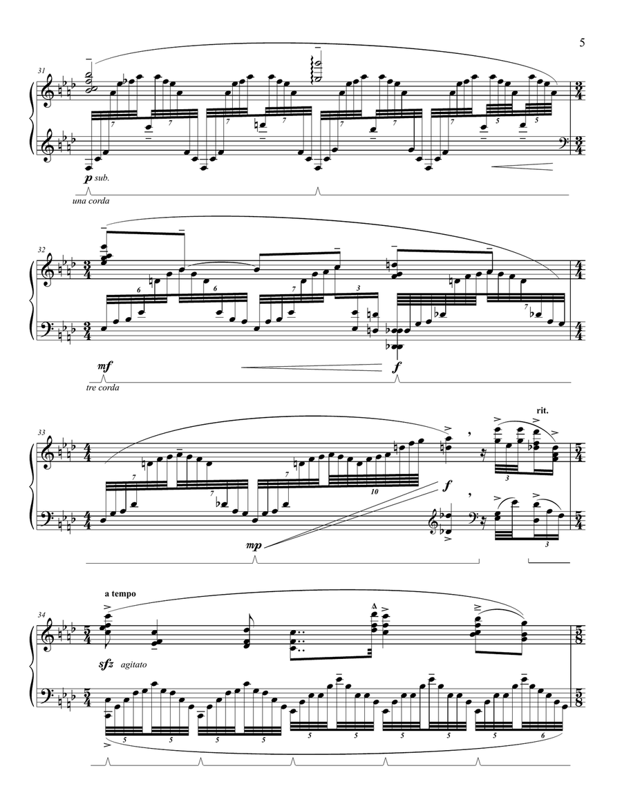 Memory Cycles Piano Solo scores gallery preview page 6