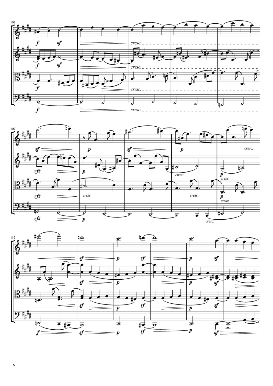 Beethoven - String Quartet No.14, Op.131, Complete Original Score and Parts String Quartet scores gallery preview page 6