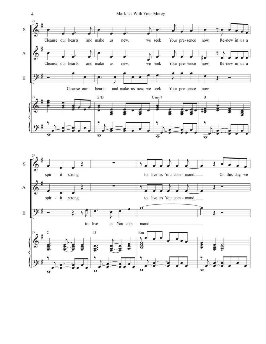 Mark Us With Your Mercy (SAB) 3-Part scores gallery preview page 4