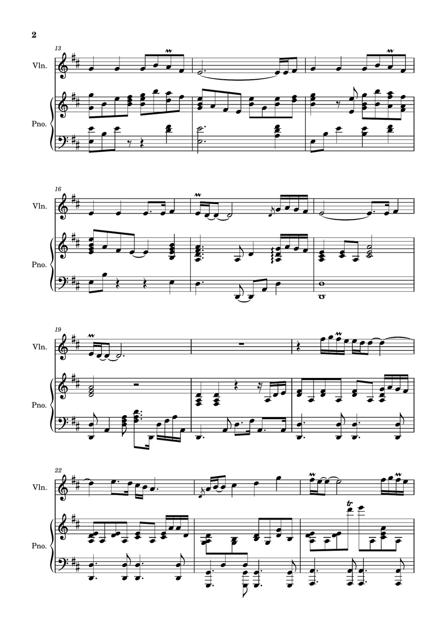 (Everything I Do) I Do It For You Violin Solo scores gallery preview page 2