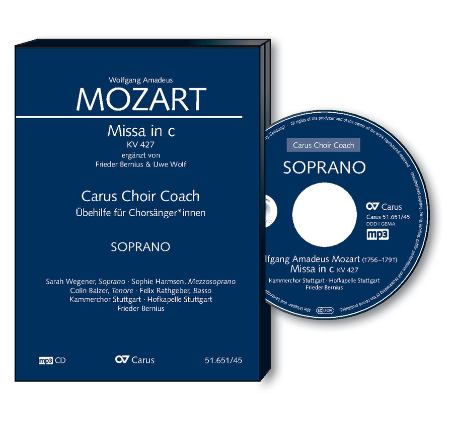 C Minor Mass / Missa in c (Soprano) Choral Practice CD scores gallery preview page 1
