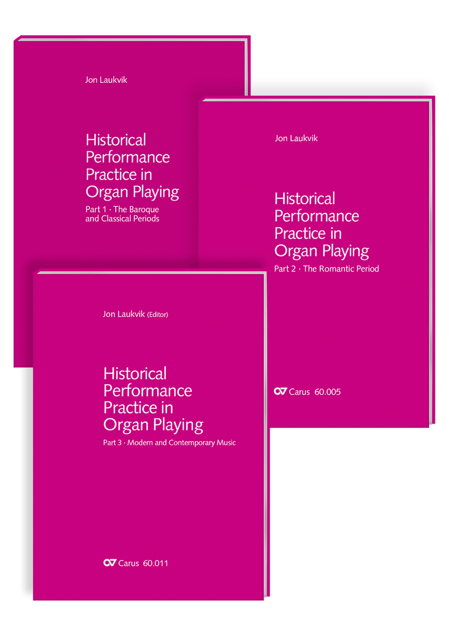 Historical Performance Practice in Organ Playing. Vol. 1-3 + sheet music volume Organ scores gallery preview page 1