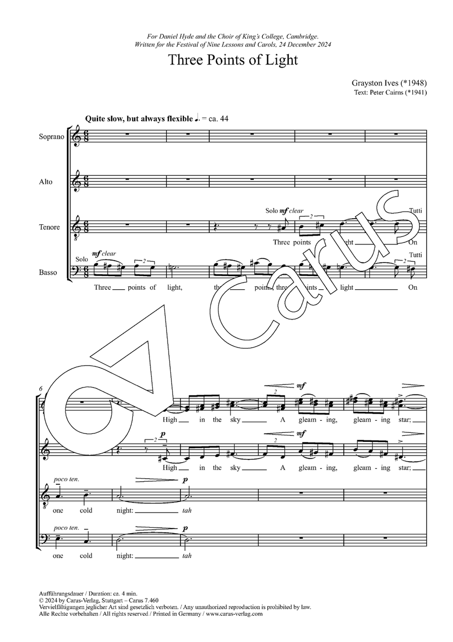 Three Points of Light Three Points of Light Divisi scores gallery preview page 2