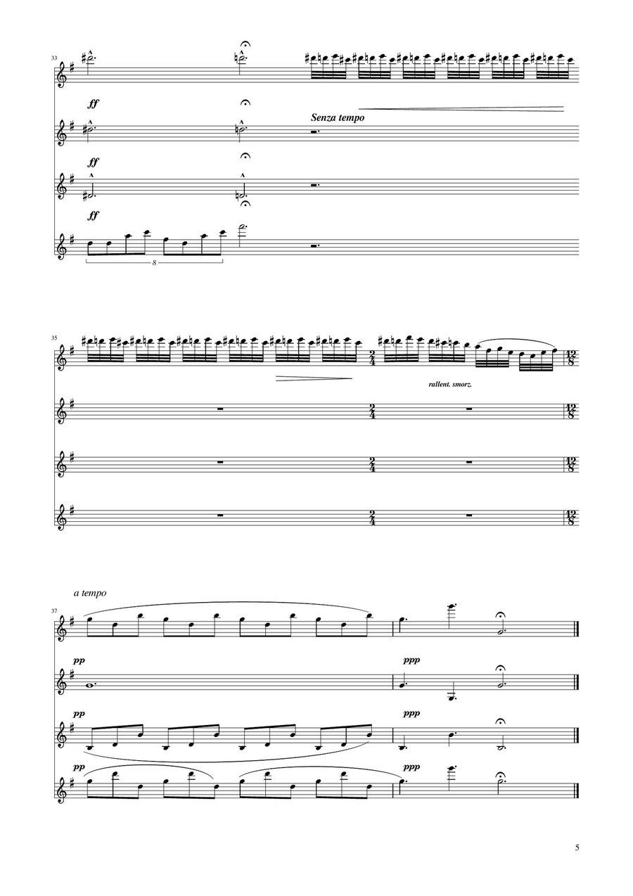 Chopin - Nocturne op.9 No.2 - Clarinet Quartet Clarinet Trio scores gallery preview page 5
