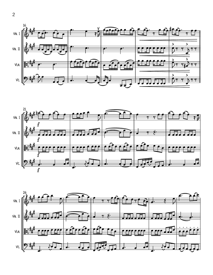Die With A Smile Die With A Smile String Quartet scores gallery preview page 2