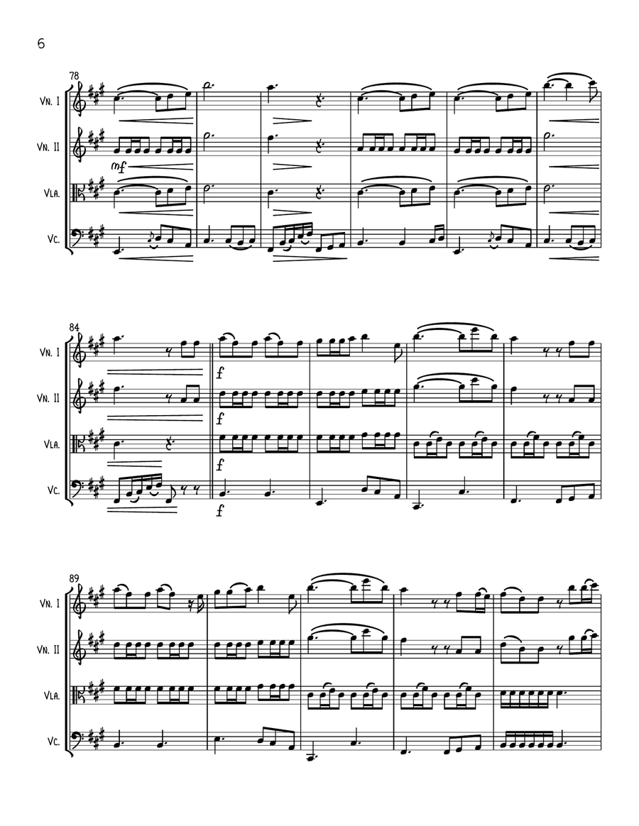 Die With A Smile Die With A Smile String Quartet scores gallery preview page 6