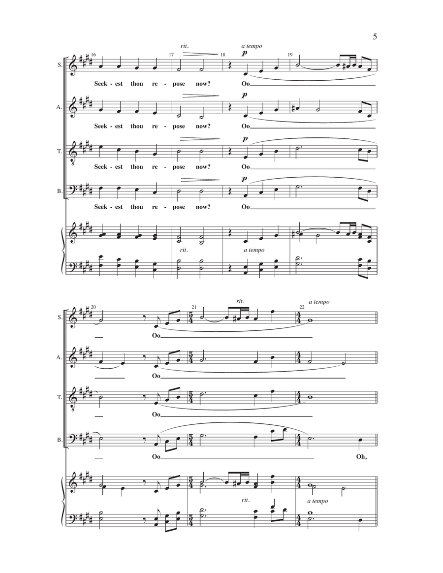 The World's Wanderers The World's Wanderers 4-Part scores gallery preview page 4