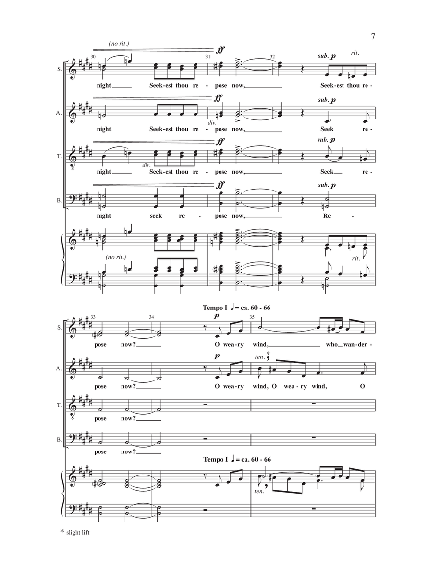 The World's Wanderers The World's Wanderers 4-Part scores gallery preview page 6