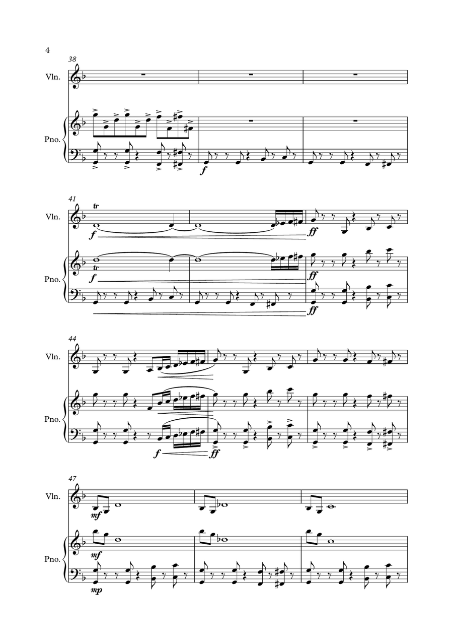 Mission: Impossible Theme Violin Solo scores gallery preview page 4