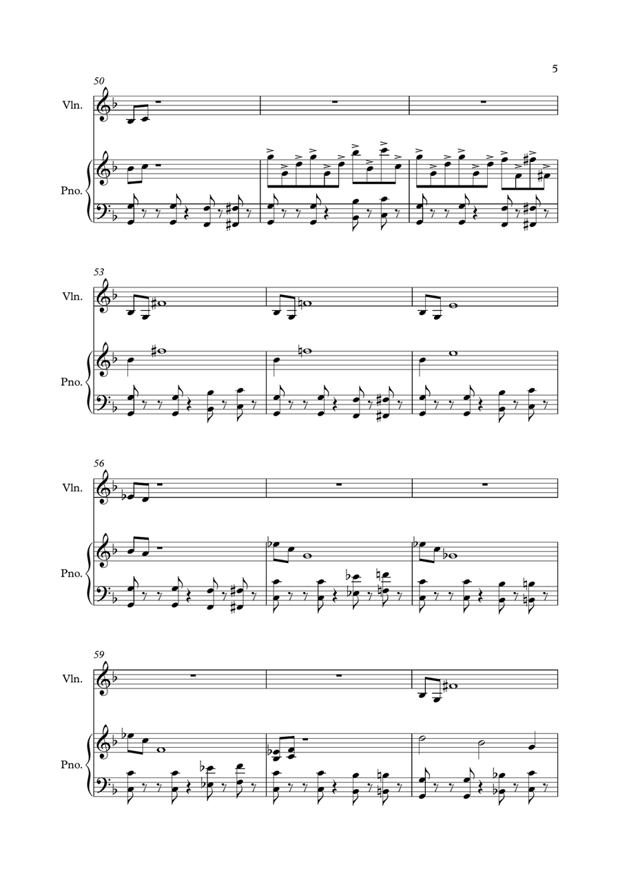 Mission: Impossible Theme Violin Solo scores gallery preview page 5
