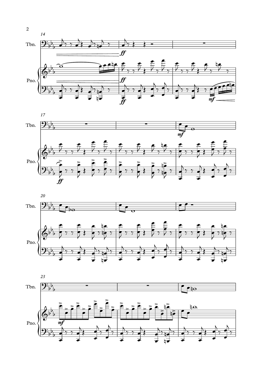 Mission: Impossible Theme Piano scores gallery preview page 2