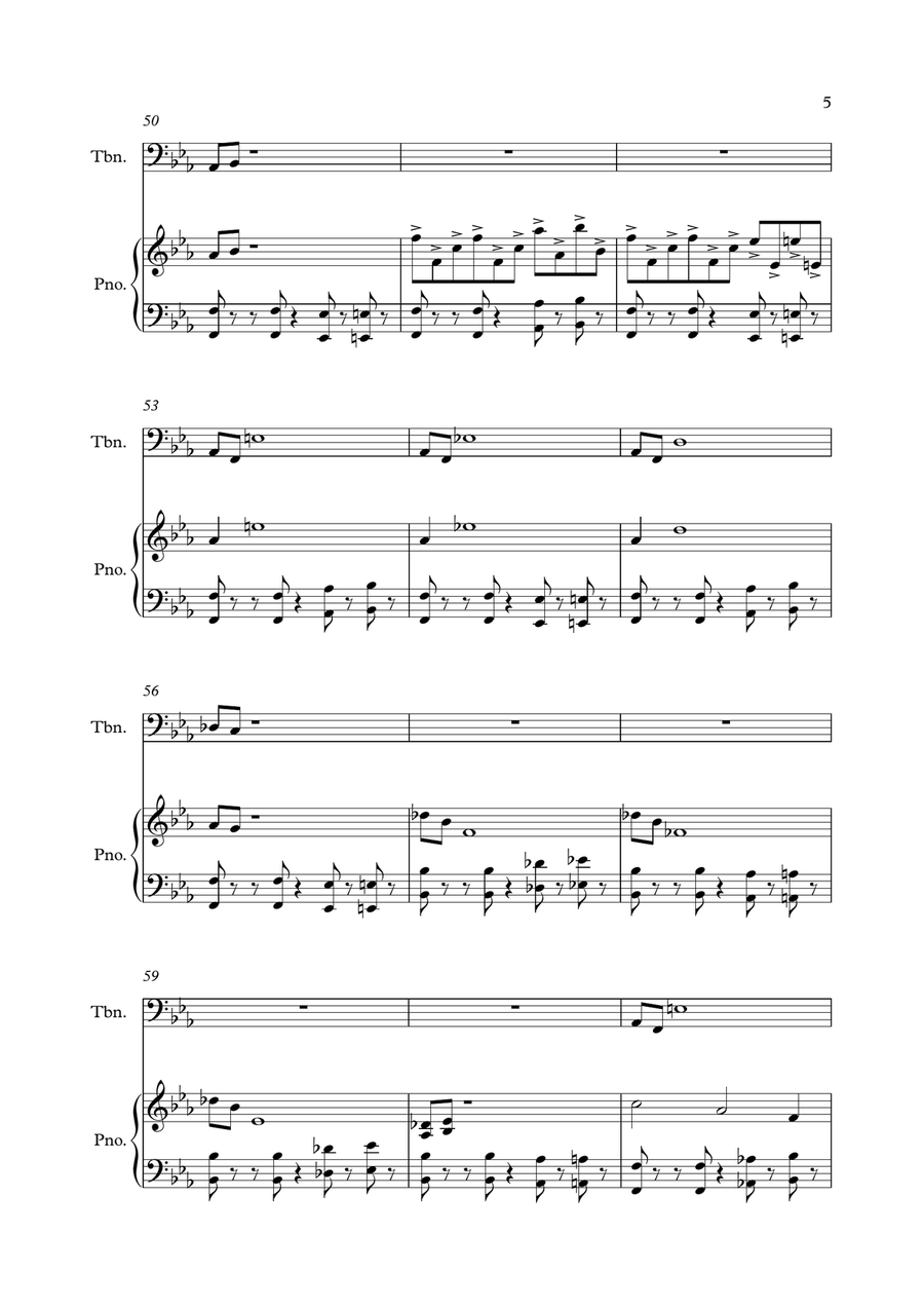 Mission: Impossible Theme Piano scores gallery preview page 5