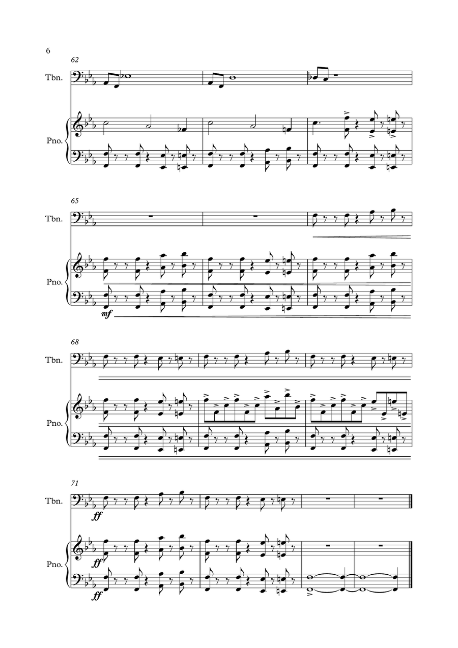 Mission: Impossible Theme Piano scores gallery preview page 6