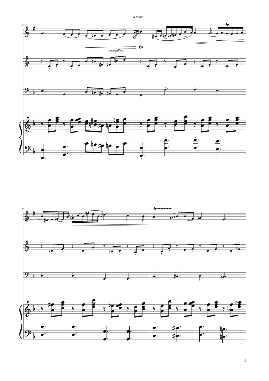 Chopin - Nocturne op.9 No.2 - Brass Trio Brass Trio scores gallery preview page 5