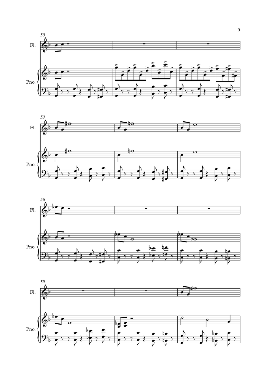 Mission: Impossible Theme Flute Solo scores gallery preview page 5