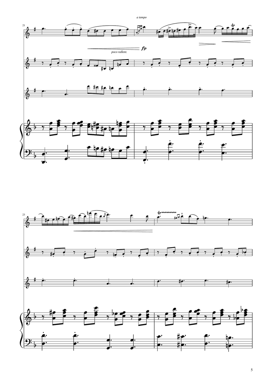 Chopin - Nocturne op.9 No.2 - Clarinet Trio Clarinet Trio scores gallery preview page 5