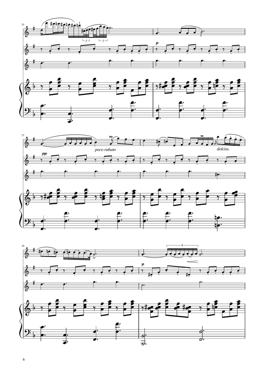 Chopin - Nocturne op.9 No.2 - Clarinet Trio Clarinet Trio scores gallery preview page 6