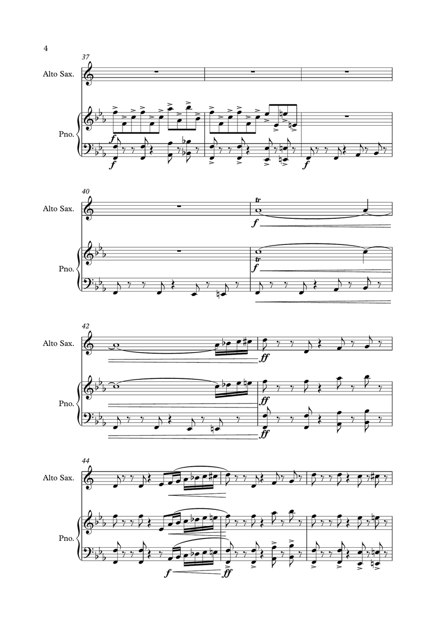 Mission: Impossible Theme Alto Saxophone scores gallery preview page 4