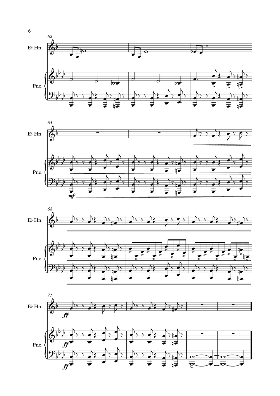 Mission: Impossible Theme Horn scores gallery preview page 6