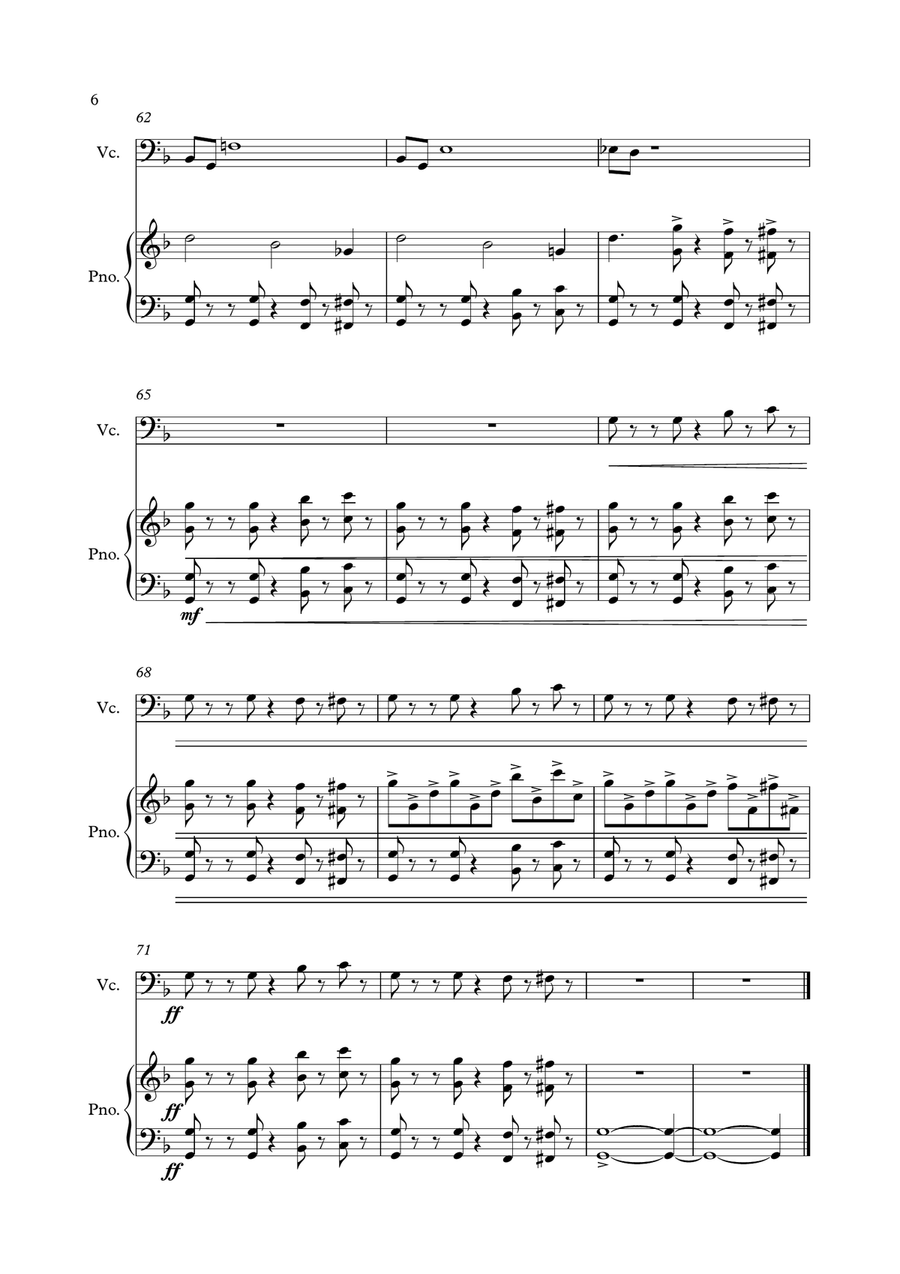 Mission: Impossible Theme Piano scores gallery preview page 6