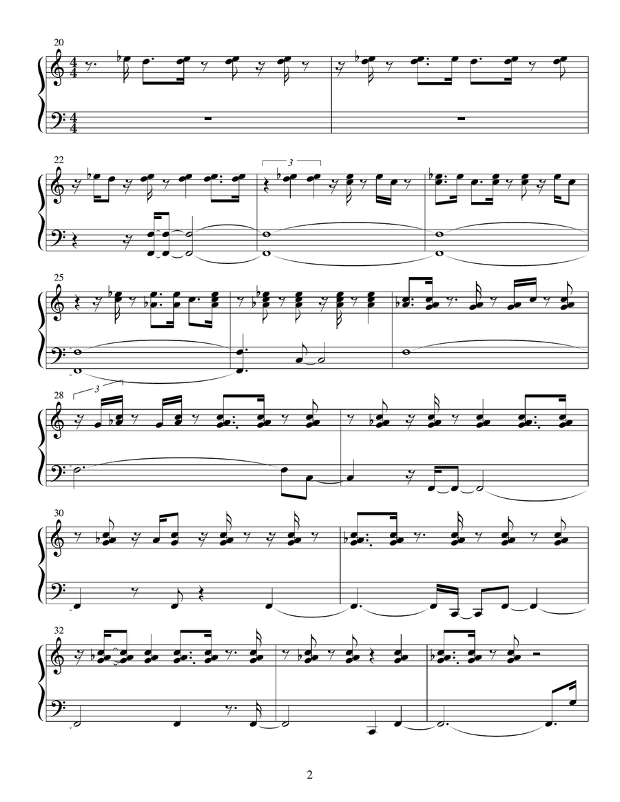 The Code for Planet TOI - 715 b Piano Solo scores gallery preview page 2