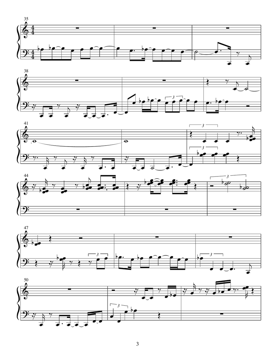 The Code for Planet TOI - 715 b Piano Solo scores gallery preview page 3