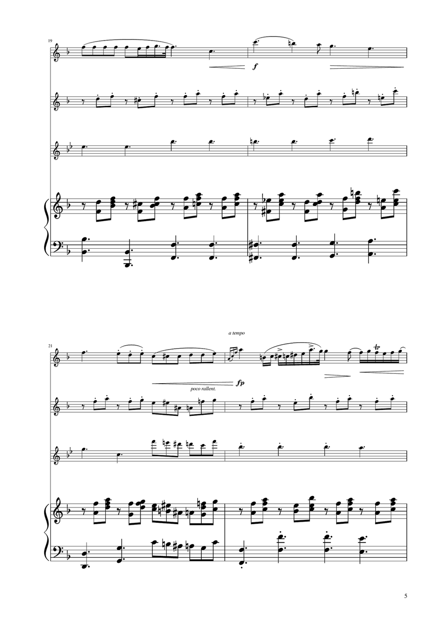 Chopin - Nocturne op.9 No.2 - Flute Trio Flute Trio scores gallery preview page 5