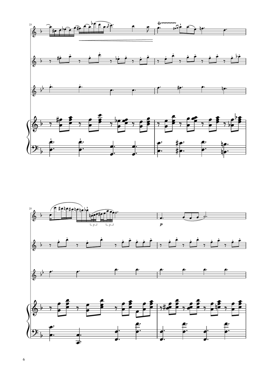 Chopin - Nocturne op.9 No.2 - Flute Trio Flute Trio scores gallery preview page 6