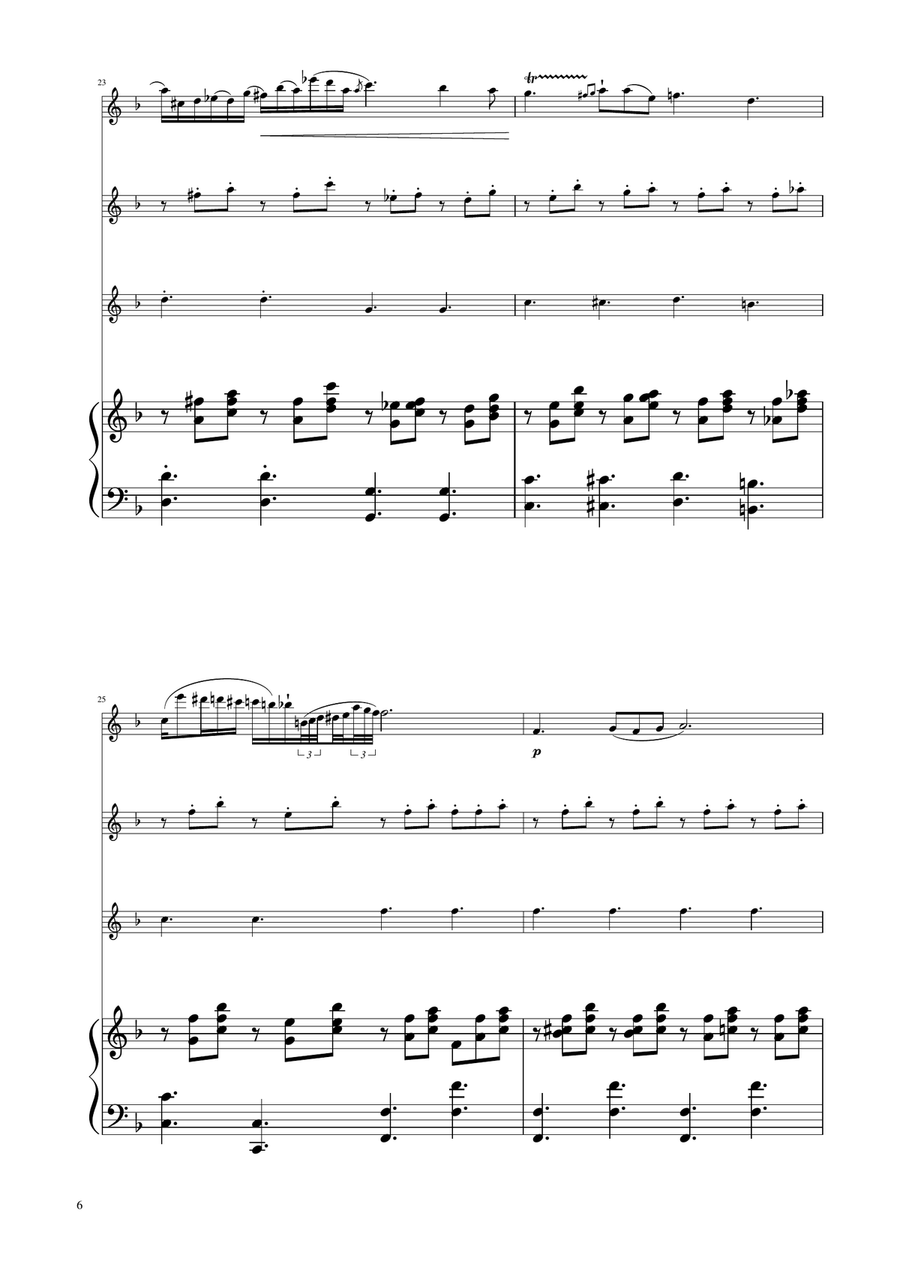 Chopin - Nocturne op.9 No.2 - Flute Trio Flute Trio scores gallery preview page 6