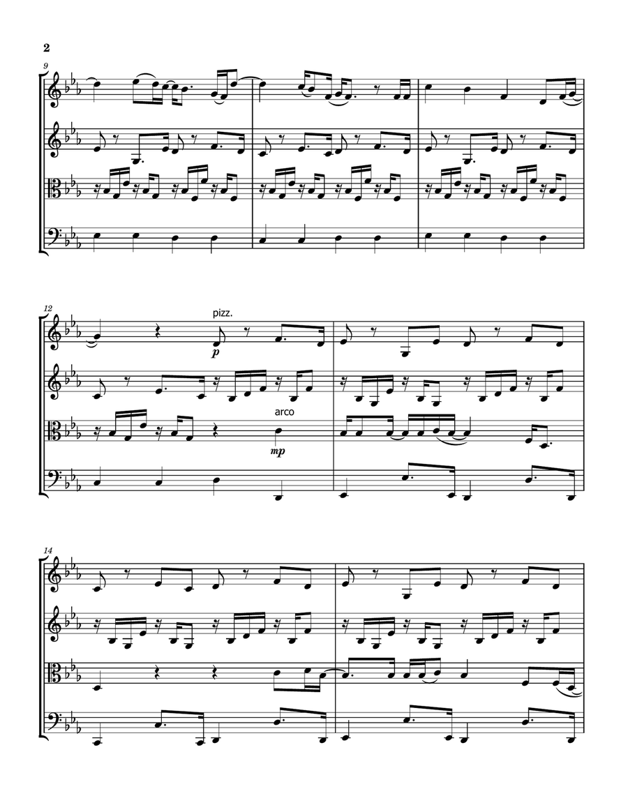 Landslide Landslide String Quartet scores gallery preview page 2