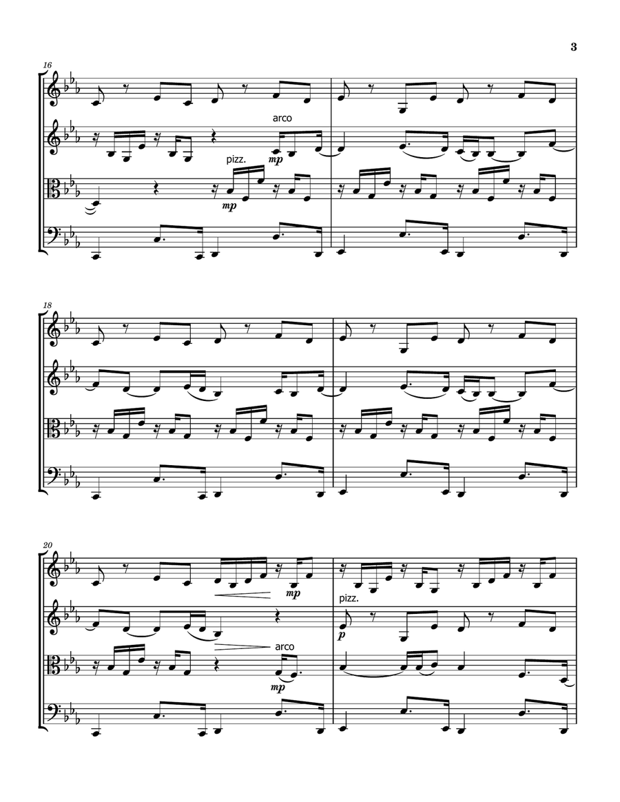 Landslide Landslide String Quartet scores gallery preview page 3