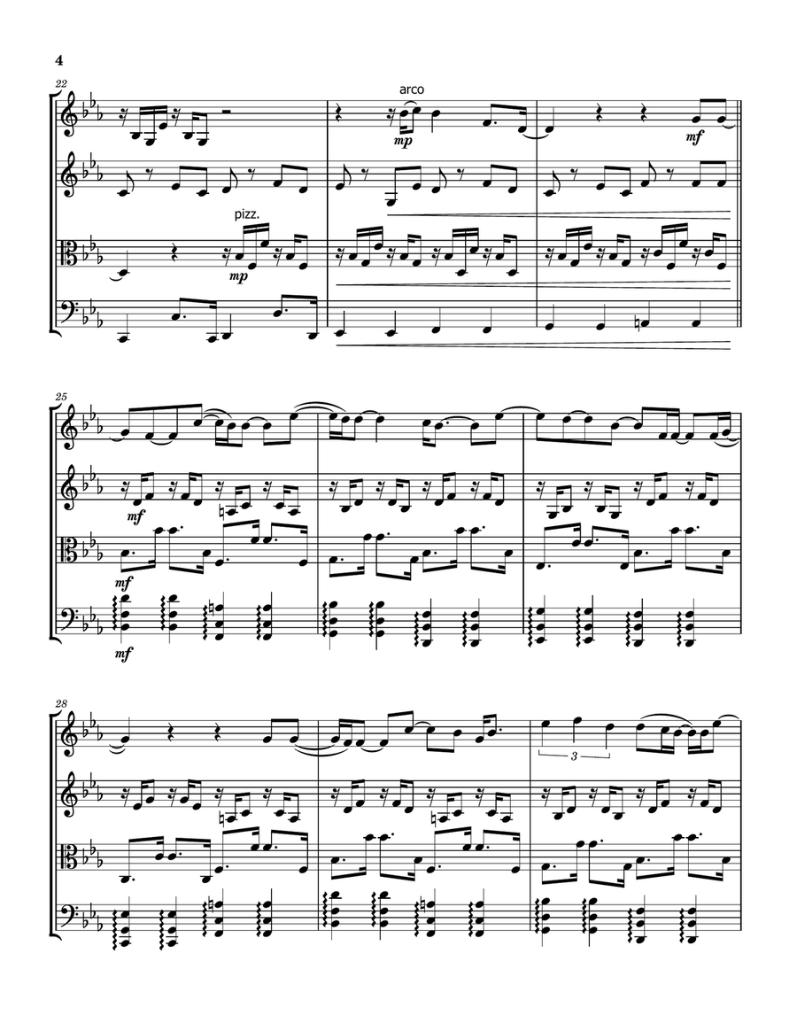 Landslide Landslide String Quartet scores gallery preview page 4