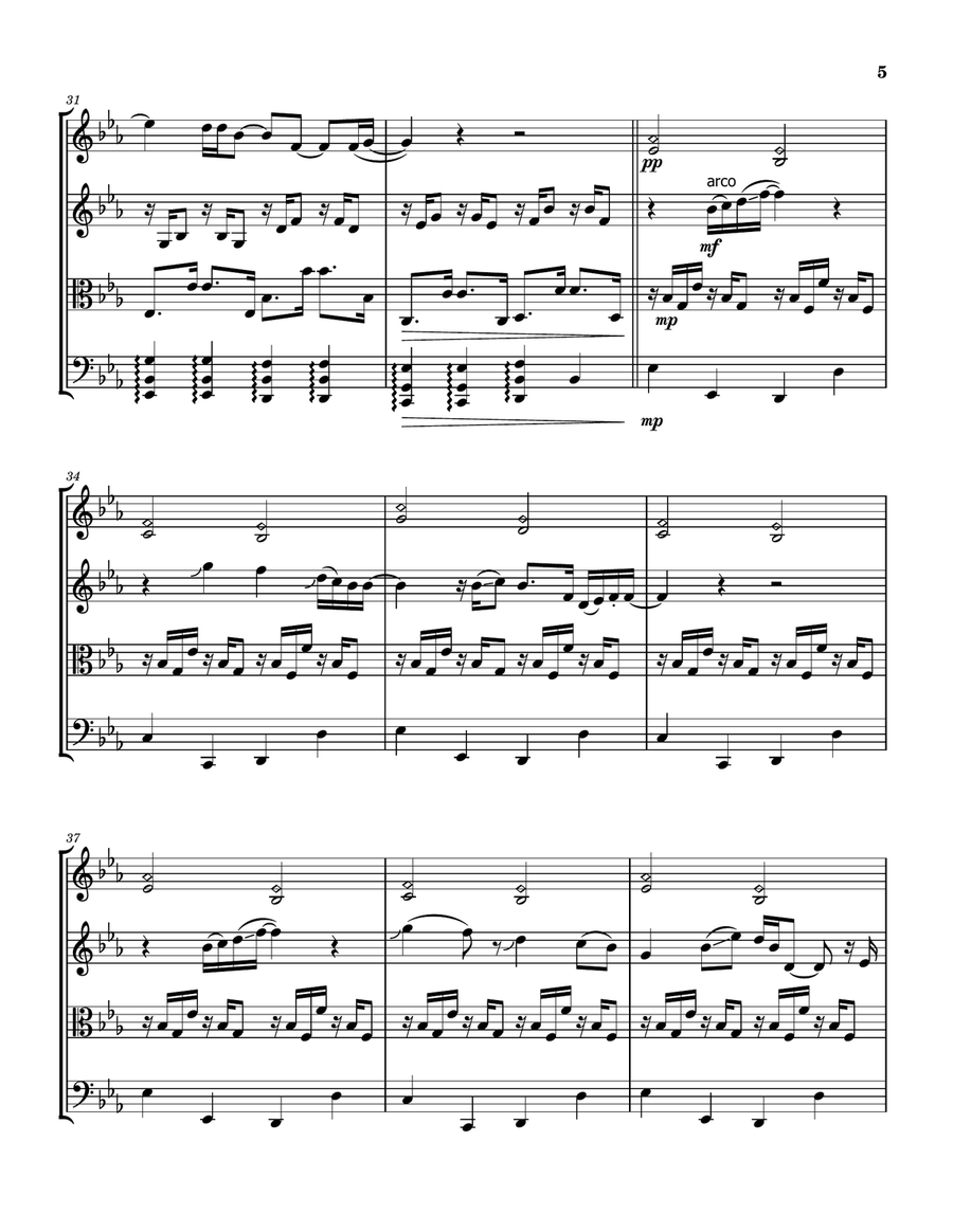 Landslide Landslide String Quartet scores gallery preview page 5