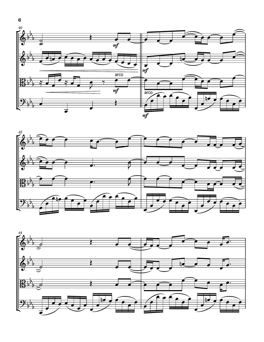 Landslide Landslide String Quartet scores gallery preview page 6