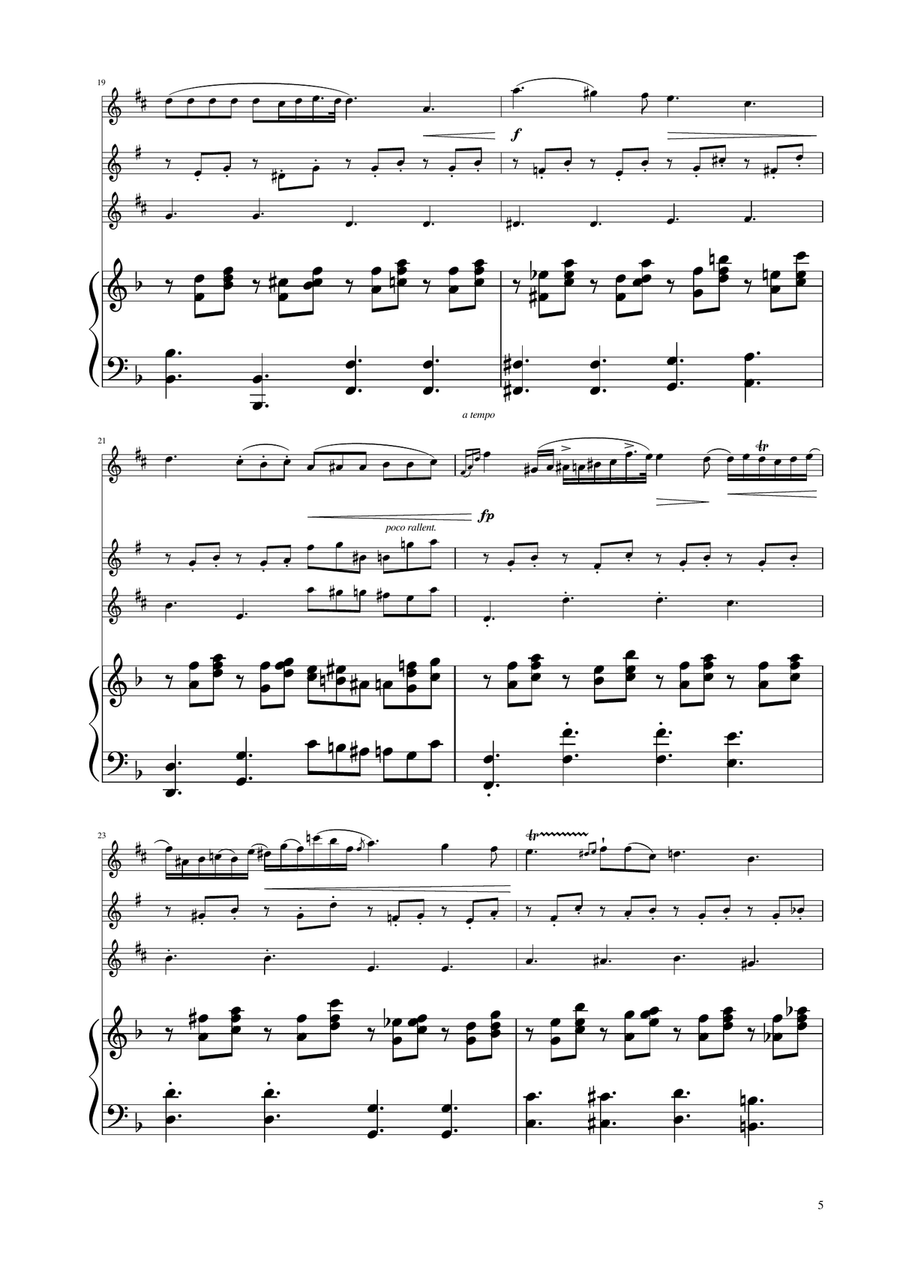 Chopin - Nocturne op.9 No.2 - Sax Trio ATB Woodwind Trio scores gallery preview page 5