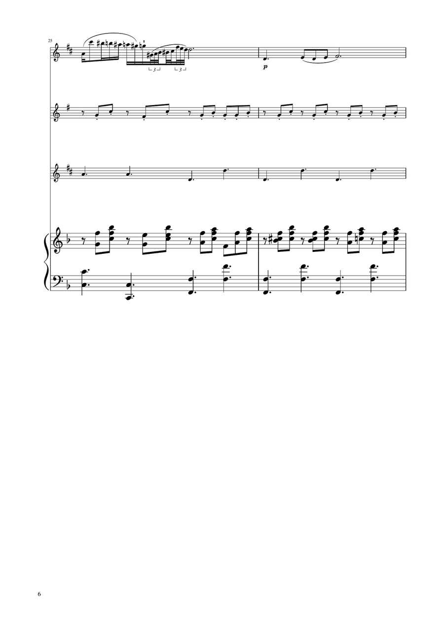 Chopin - Nocturne op.9 No.2 - Sax Trio ATB Woodwind Trio scores gallery preview page 6