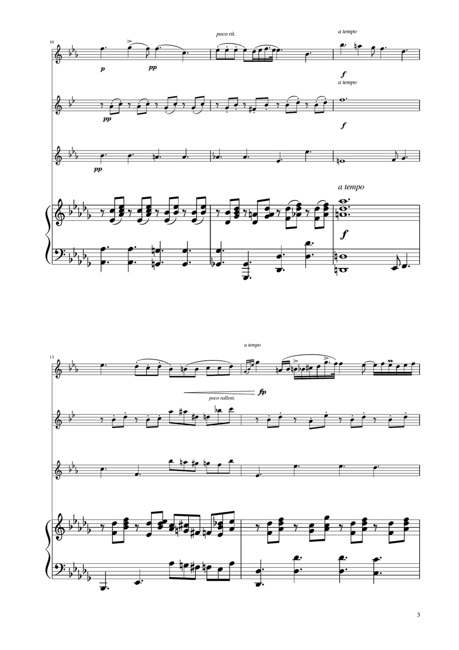 Chopin - Nocturne op.9 No.2 - Sax Trio SAT SAT scores gallery preview page 3