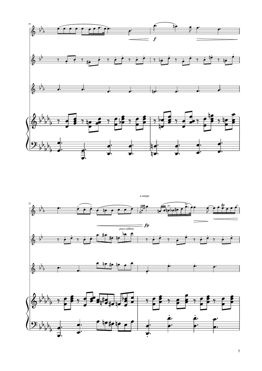 Chopin - Nocturne op.9 No.2 - Sax Trio SAT SAT scores gallery preview page 5