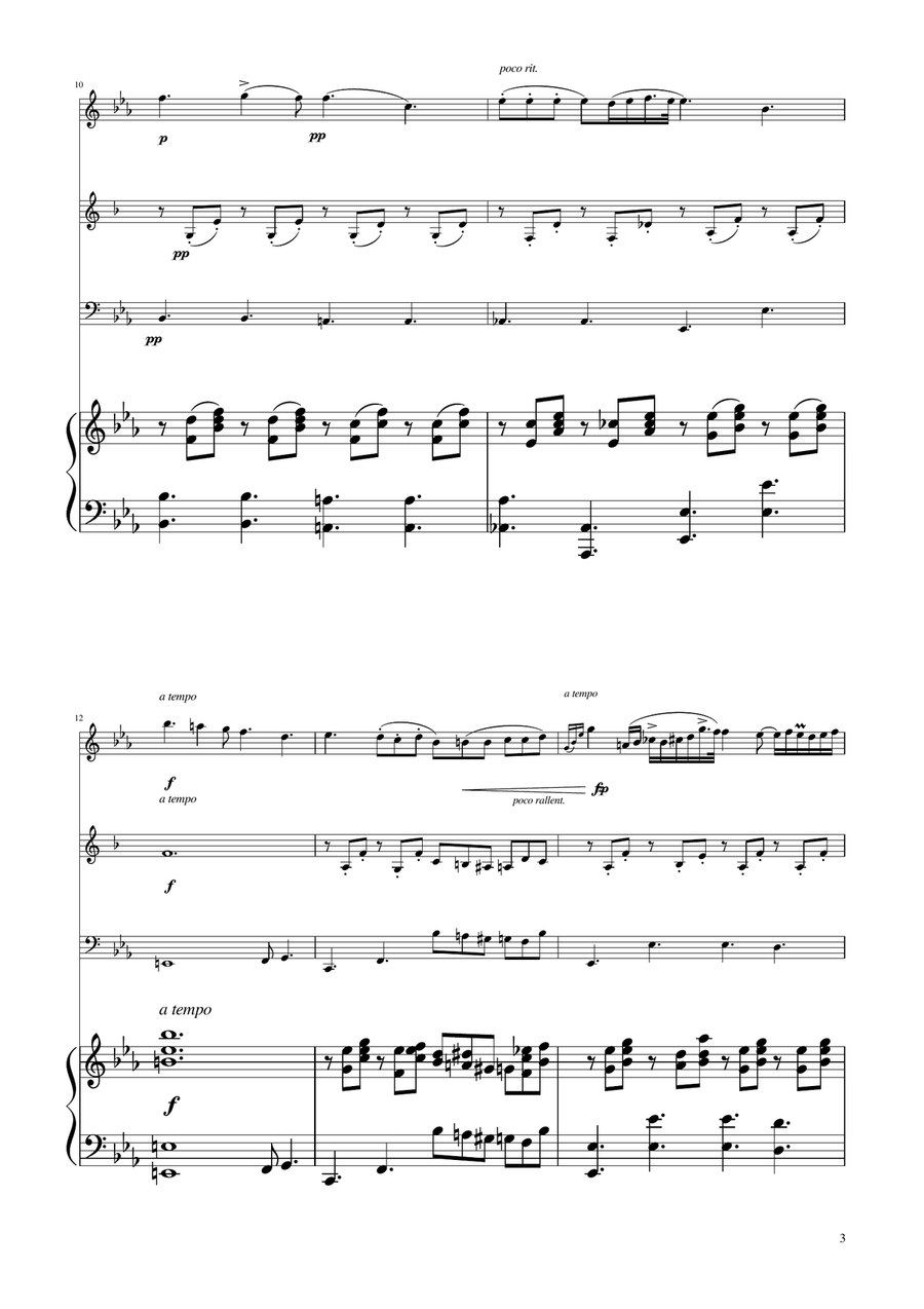Chopin - Nocturne op.9 No.2 - Woodwind Trio Woodwind Trio scores gallery preview page 3