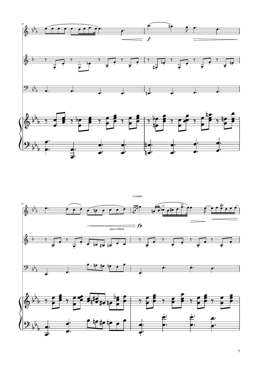 Chopin - Nocturne op.9 No.2 - Woodwind Trio Woodwind Trio scores gallery preview page 5