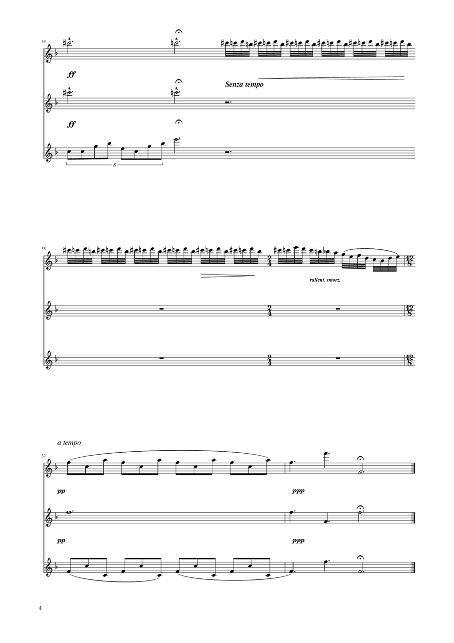 Chopin - Nocturne op.9 No.2 - Flute Trio Flute Trio scores gallery preview page 4