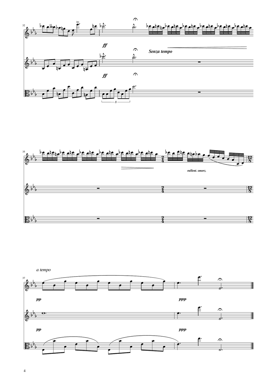 Chopin - Nocturne op.9 No.2 - String Trio String Trio scores gallery preview page 4