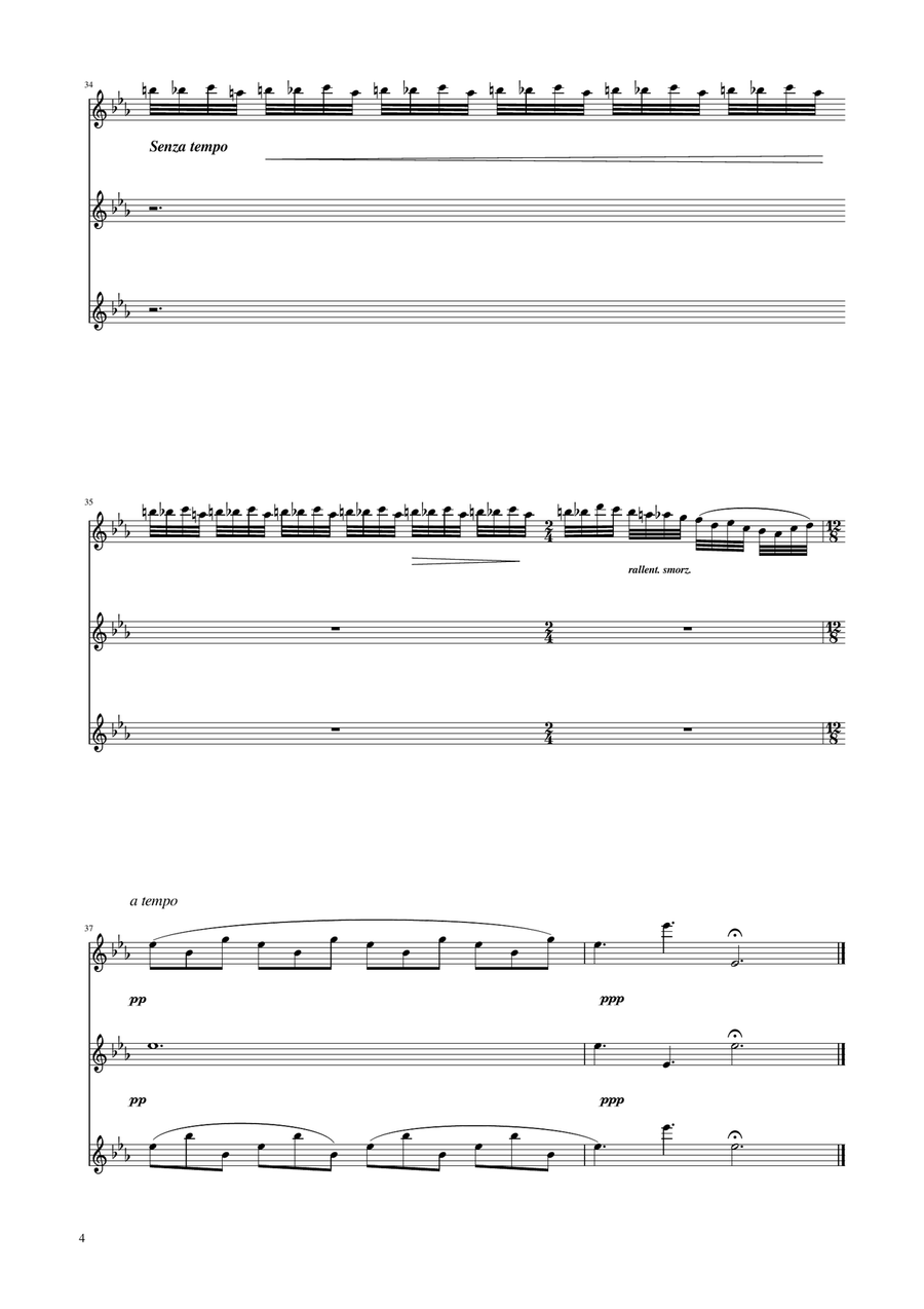 Chopin - Nocturne op.9 No.2 - Violin Trio String Trio scores gallery preview page 4