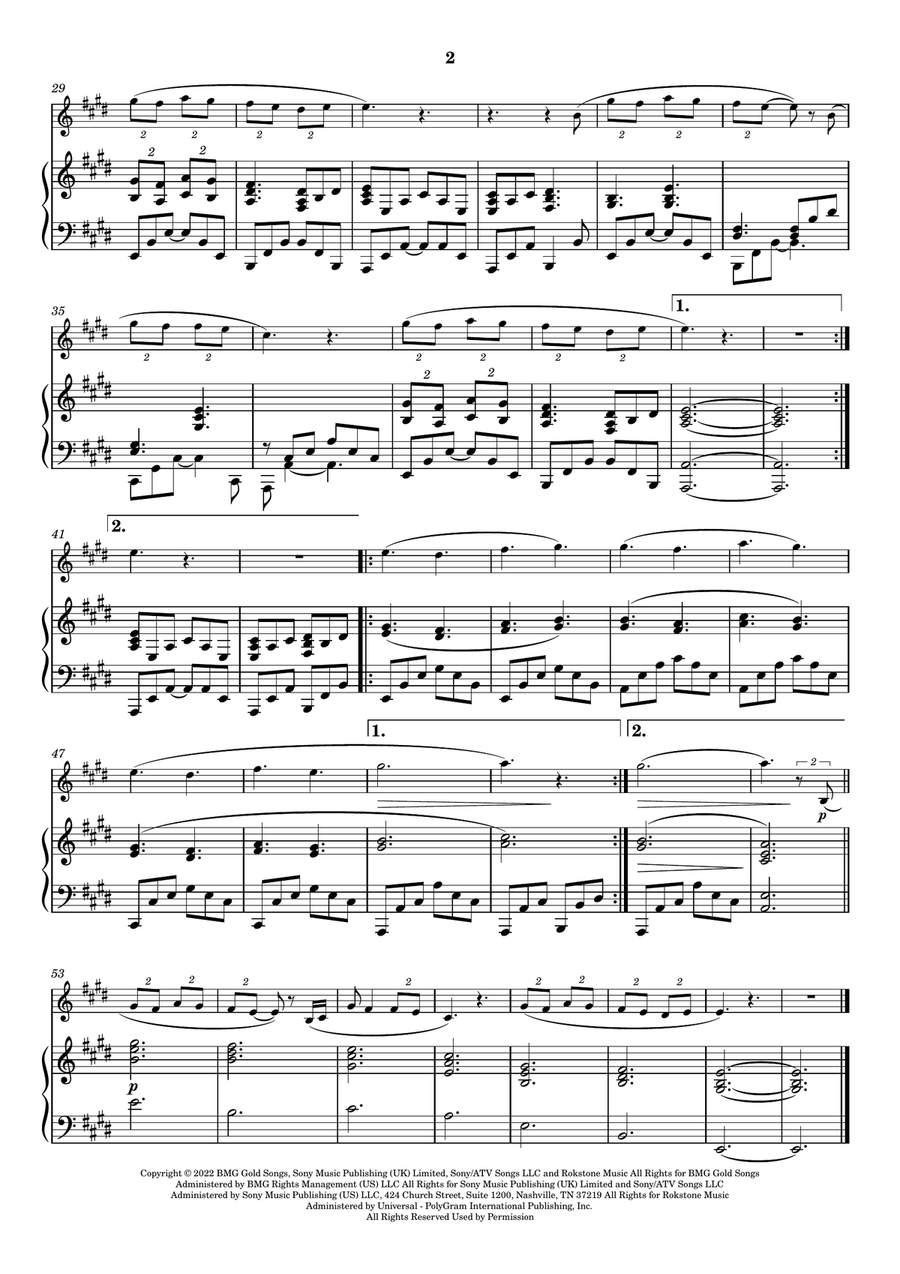 Pointless Violin Solo scores gallery preview page 2