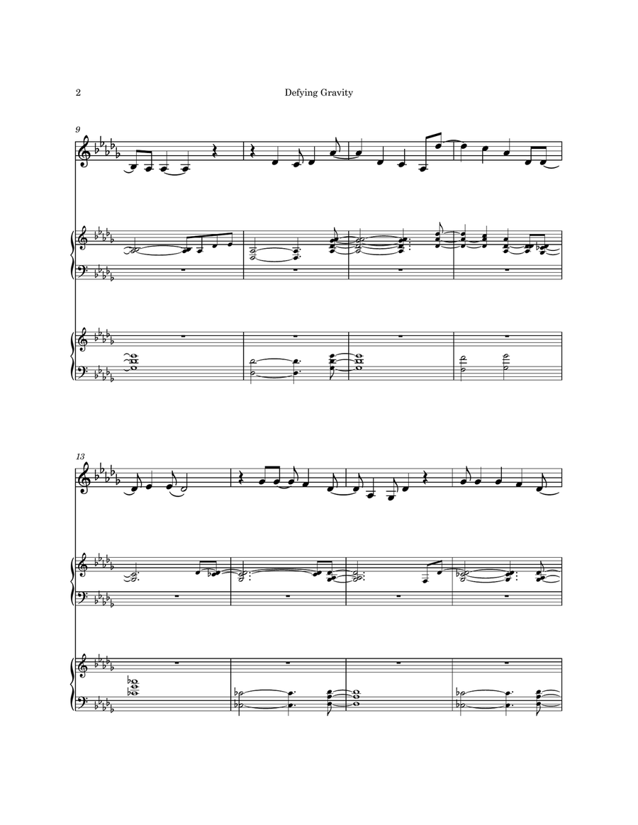 Defying Gravity Defying Gravity Percussion Ensemble scores gallery preview page 2