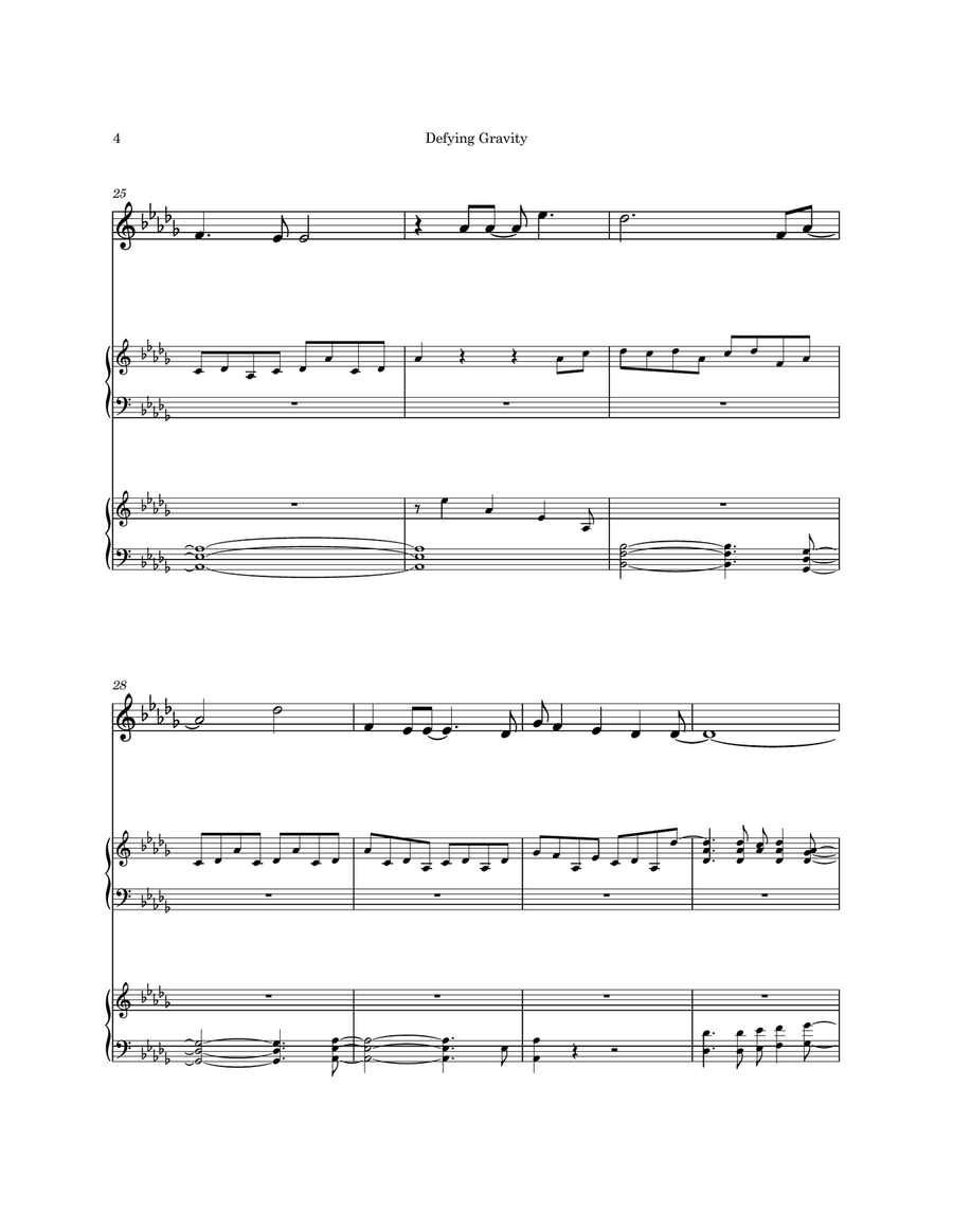 Defying Gravity Defying Gravity Percussion Ensemble scores gallery preview page 4