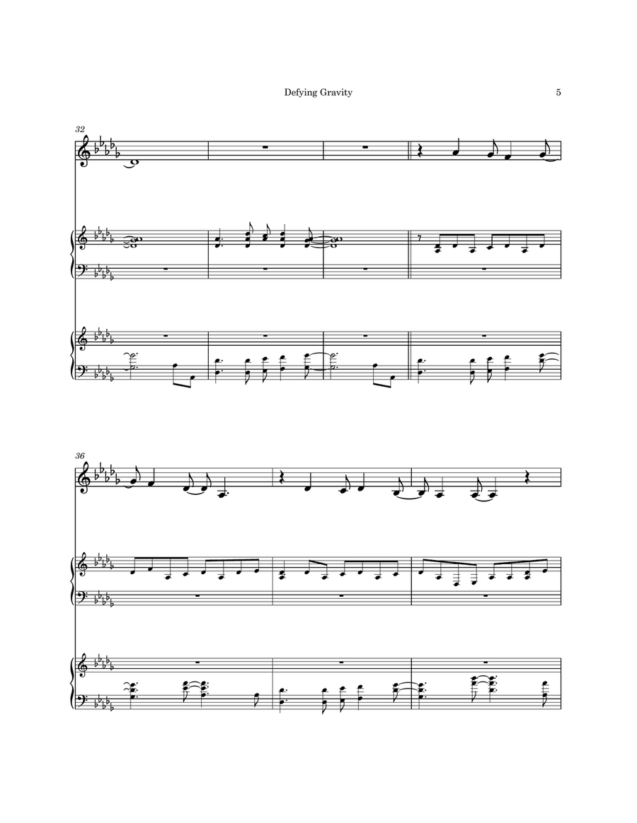 Defying Gravity Defying Gravity Percussion Ensemble scores gallery preview page 5