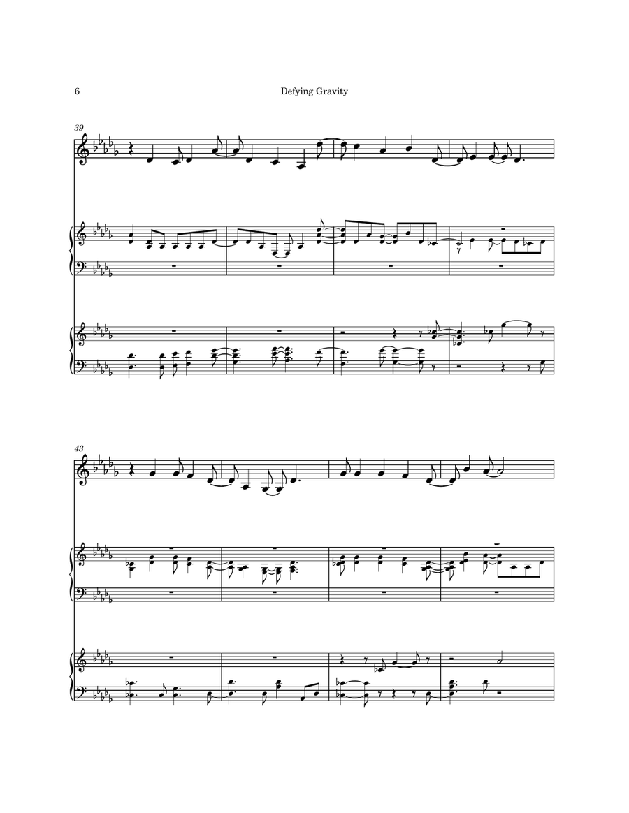 Defying Gravity Defying Gravity Percussion Ensemble scores gallery preview page 6