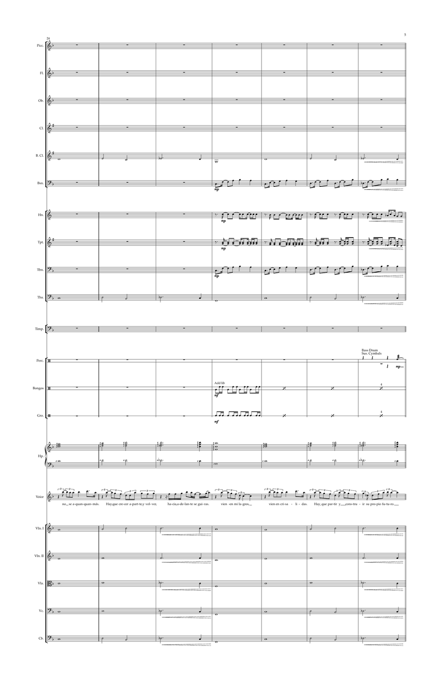 Dos Oruguitas Dos Oruguitas Full Orchestra scores gallery preview page 5